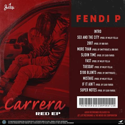 fendi p carrera red zip|Mixtape of Carrea Red by Fendi P.